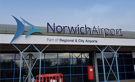 Book a Norwich International Airport car online